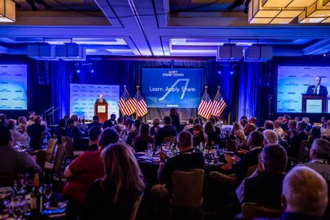 Wideshot of Safety Standdown stage